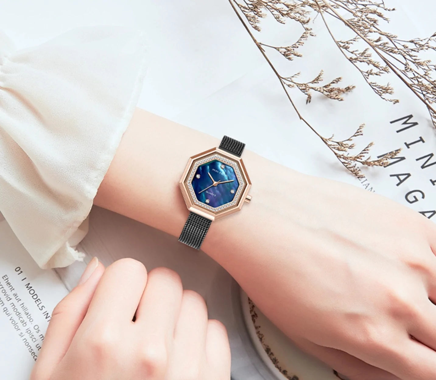 Reloj Mini Focus Rosé